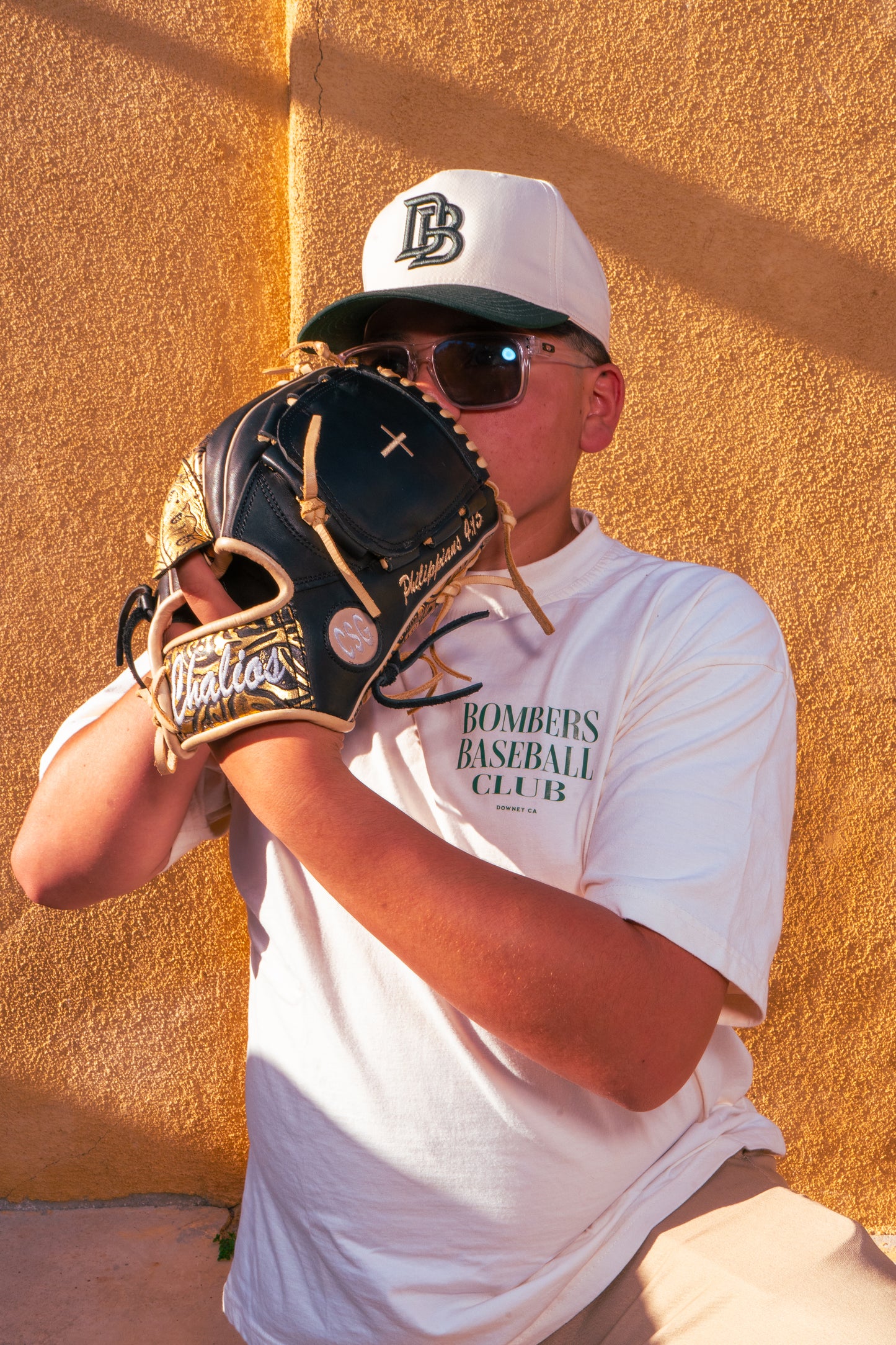 Bombers Baseball Club Box Tee – White/Green