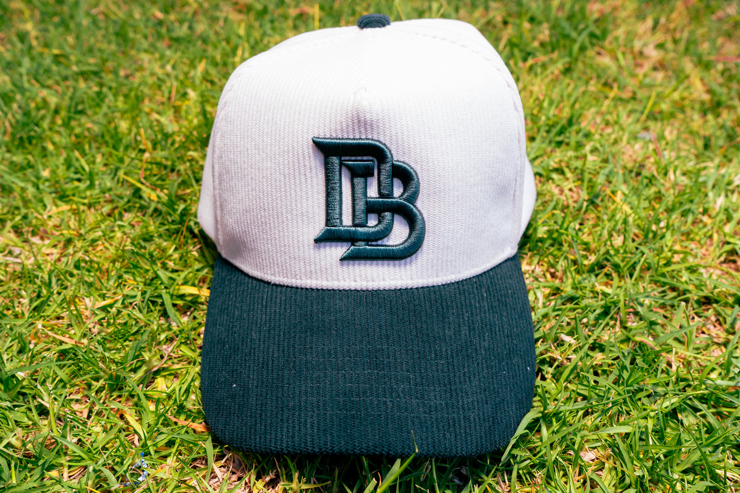 Downey Bombers Corduroy Snapback – Green/White