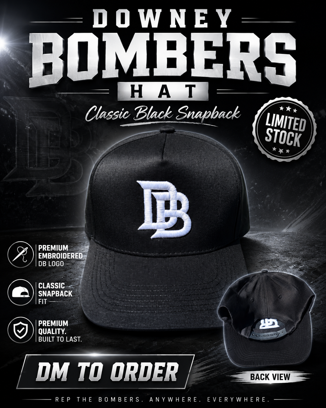 Black DB Snapback