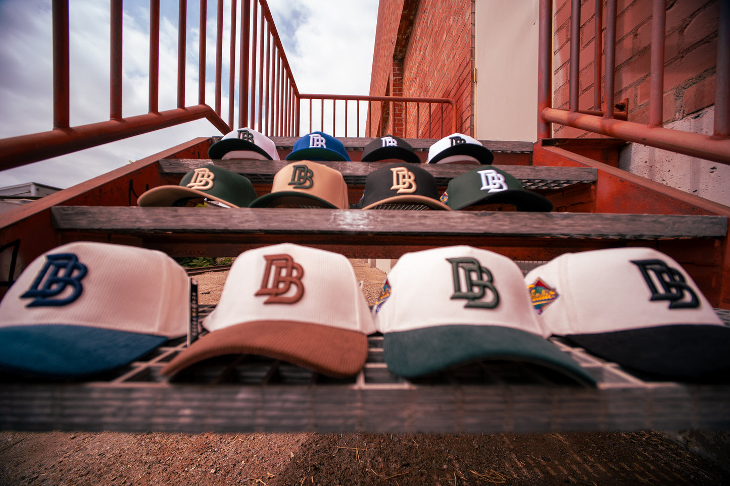 Downey Bombers x Chalio’s Sporting Goods – White/Forest Green Collab Hat
