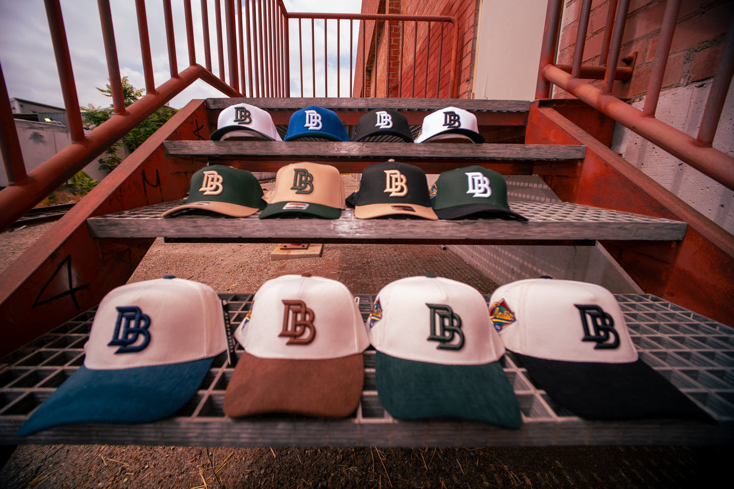 Downey Bombers x Chalio’s Sporting Goods – White/Forest Green Collab Hat