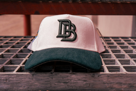 DB x CSG Collab – White/Green Corduroy Bill Hat