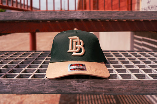 Downey Bombers Tan x Forest Green DB Hat