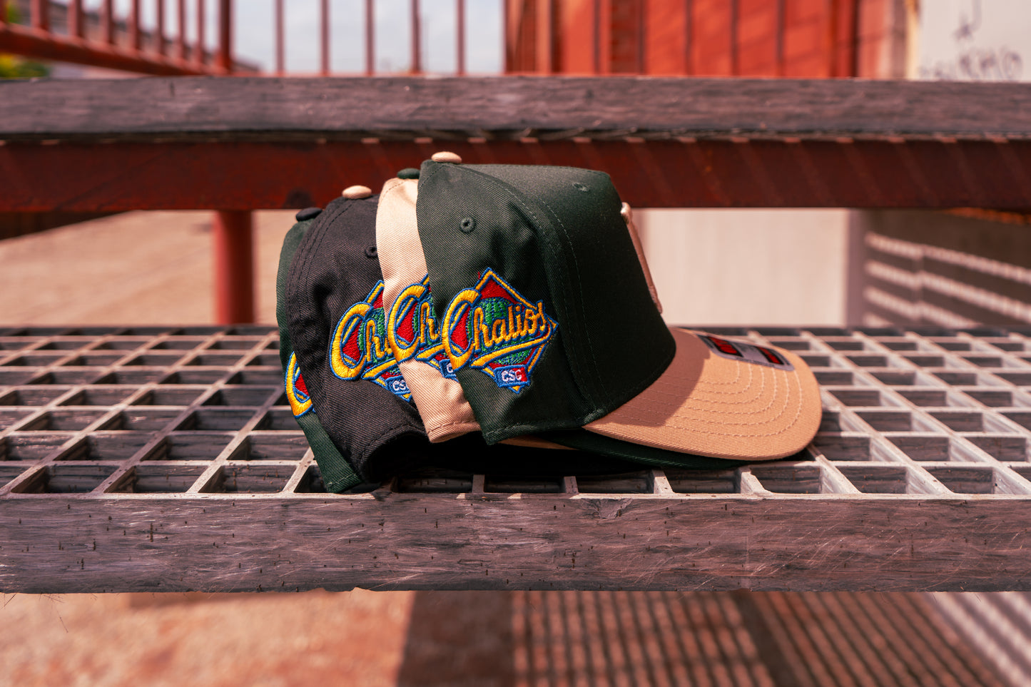 Downey Bombers Tan x Forest Green DB Hat