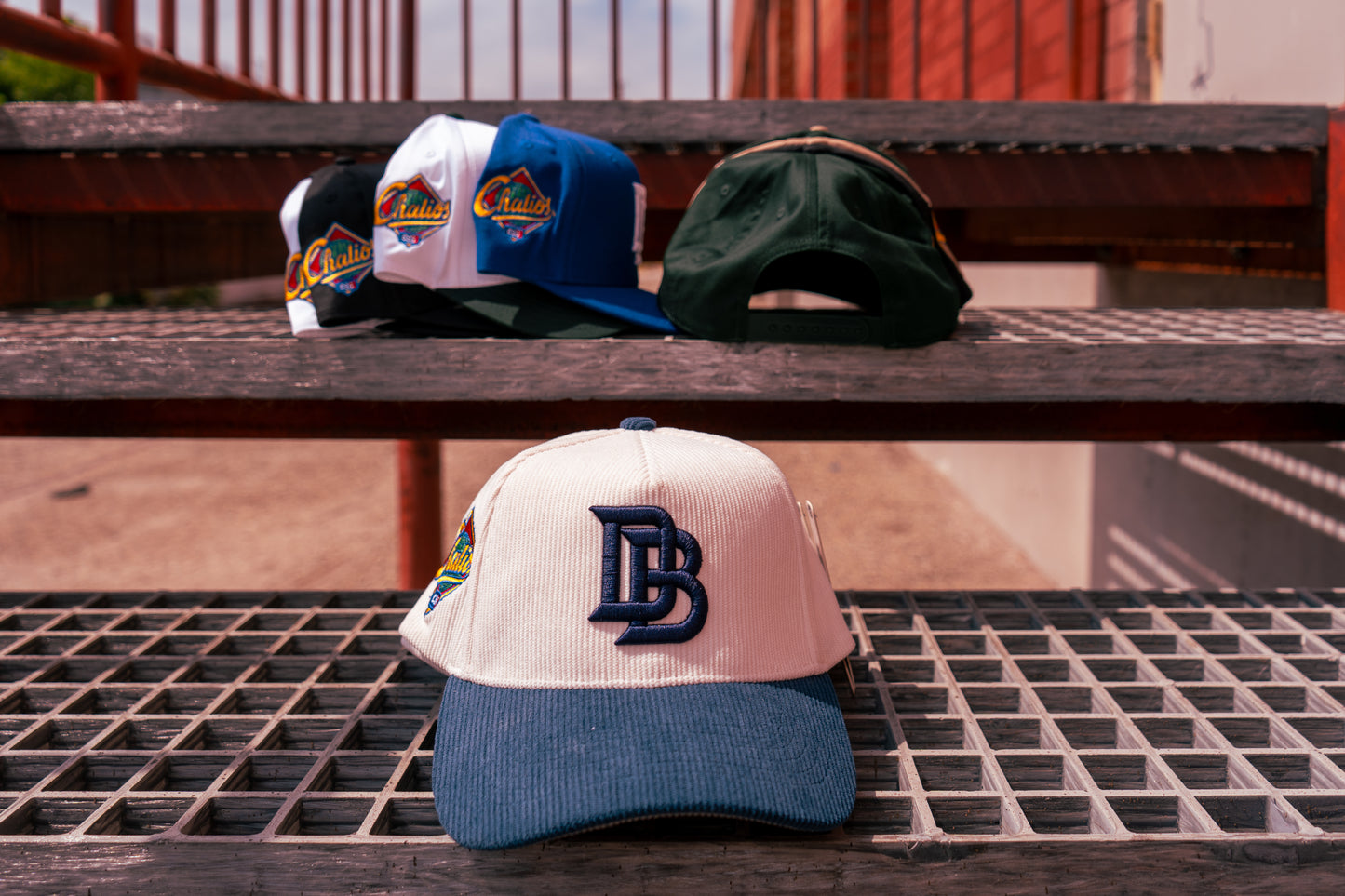 Downey Bombers x Chalio’s Sporting Goods – White/Black Collab Hat