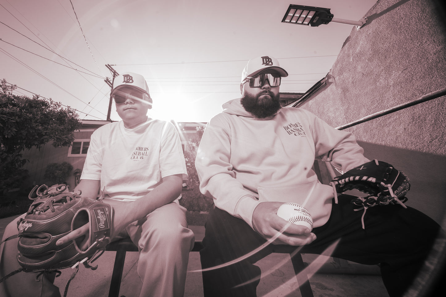 Bombers Baseball Club Box Tee – White/Green