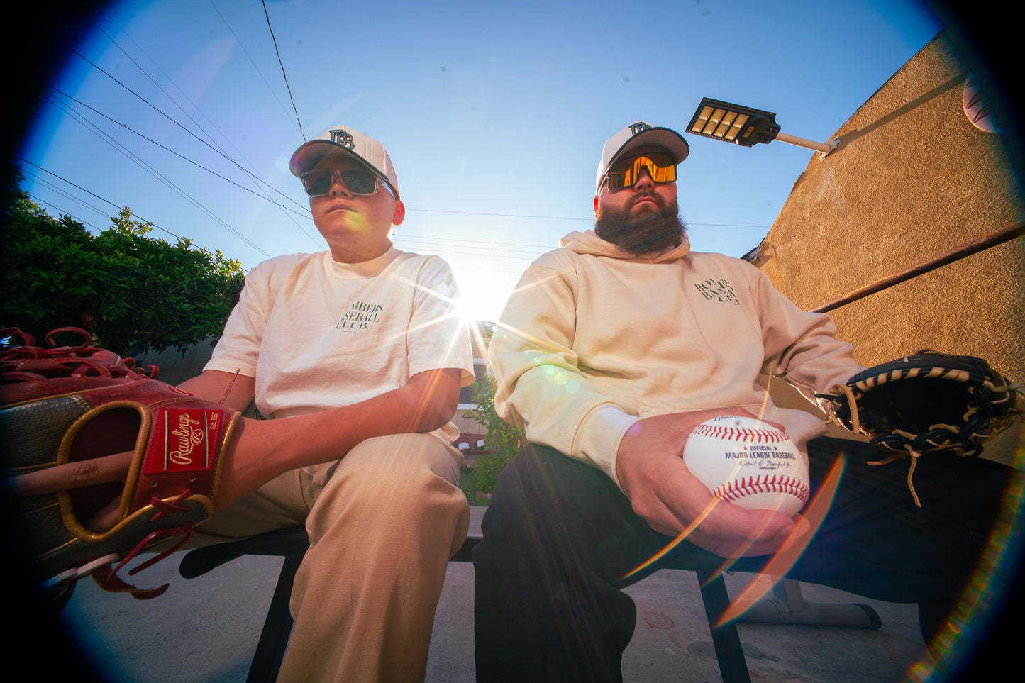 Bombers Baseball Club Box Tee – White/Green