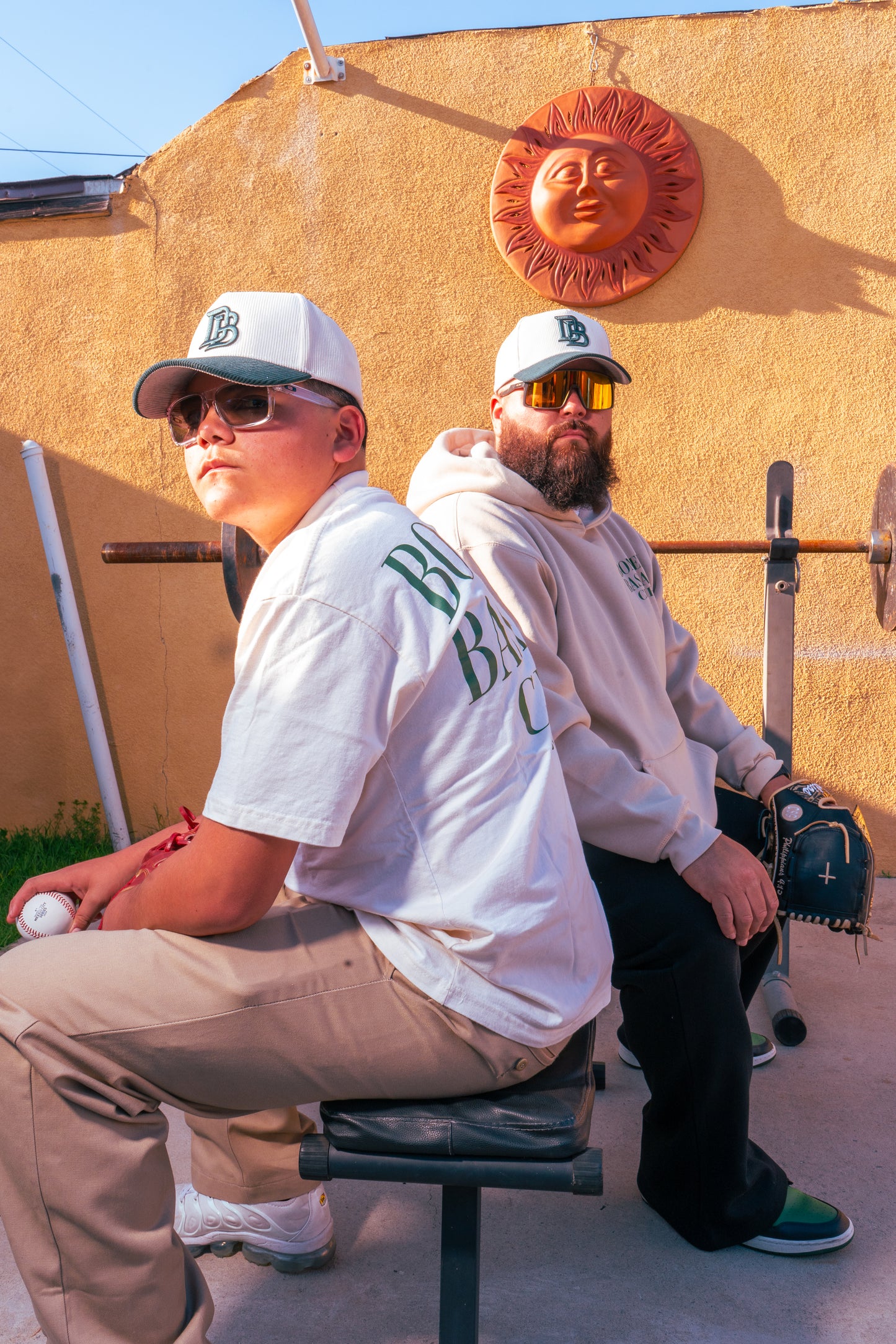 Bombers Baseball Club Box Tee – White/Green