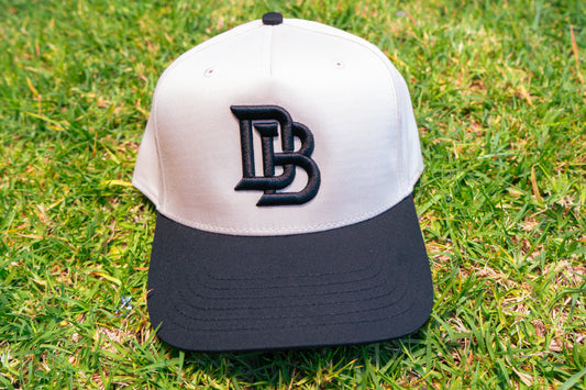 DB White Black Snap Back