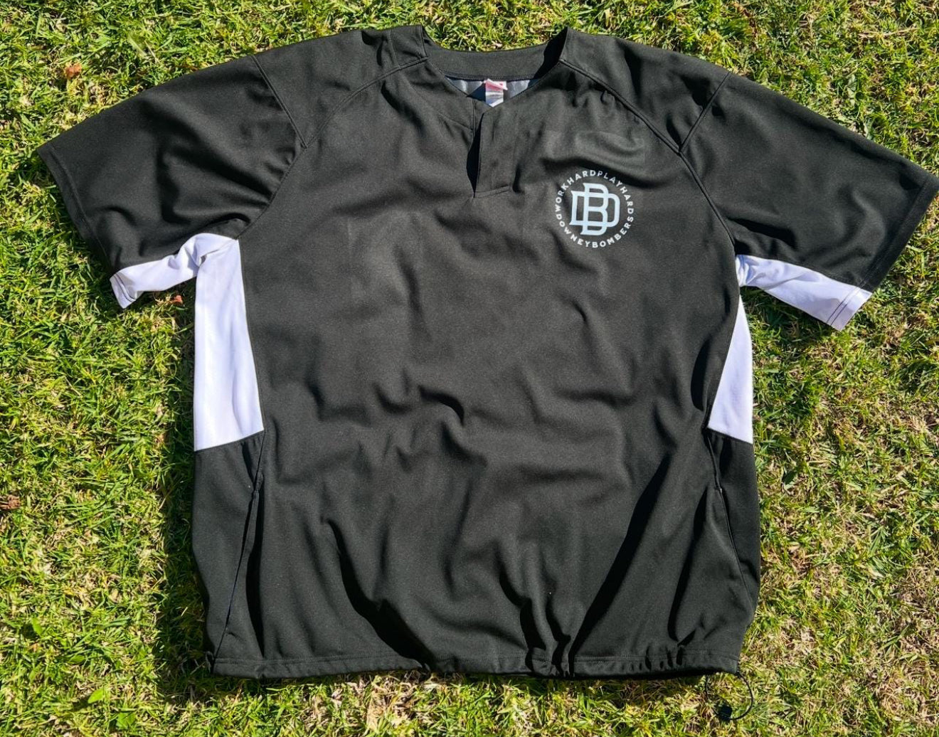 Downey Bombers Batting Practice Top – Black/White