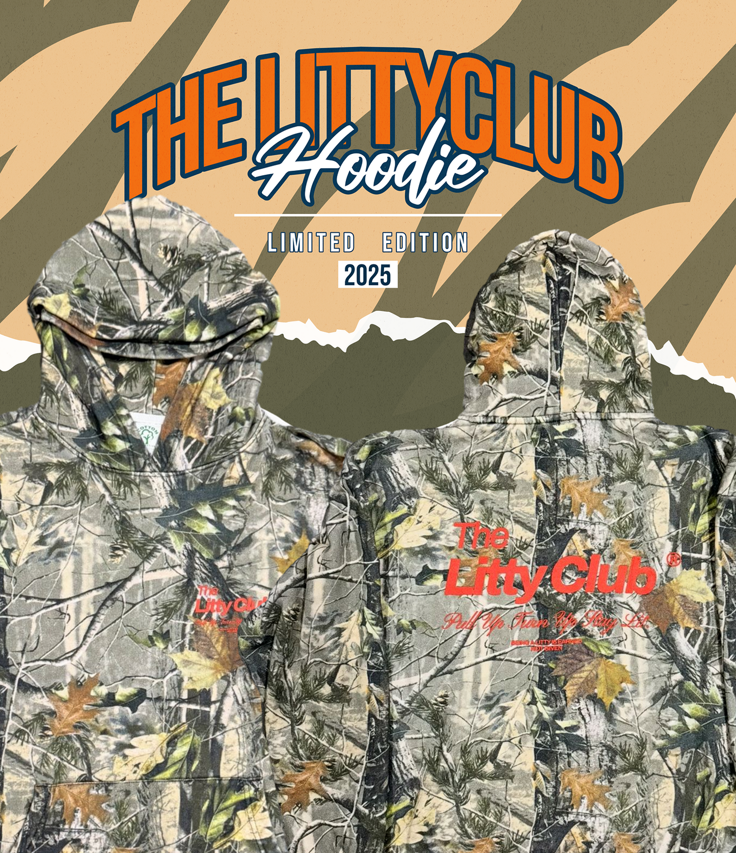 The Litty Club Mossy Oak Hoodie